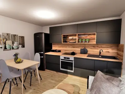 modern mobile home tiny house vacation house on 32m2 ZARA 32 Low-poly 3D model