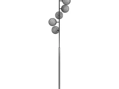 GALASSIA floor lamp with four balls 3D model