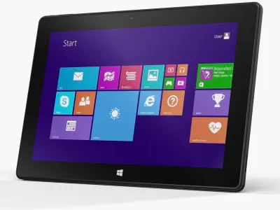 Krez TM1005B32 Slim 3G tablet Low-poly 3D model