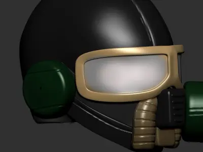 helmet high poly sculpt 3d printable 3D model 3D model
