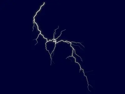 Realistic 3D Lightning CA-09 Low-poly 3D model