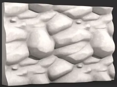 Stone Retaining Wall Element 3D print model purchase
