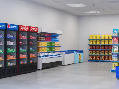  Exterior And Interior Grocery Store 