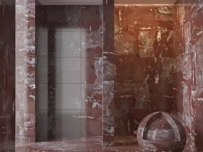 Marble wall 162 3D model