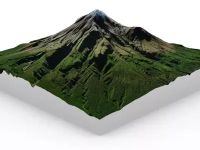 Mount Taranaki 3D model