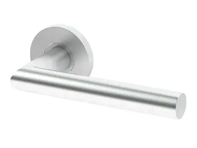 Julian Satin Stainless Steel Door Handle 3D model