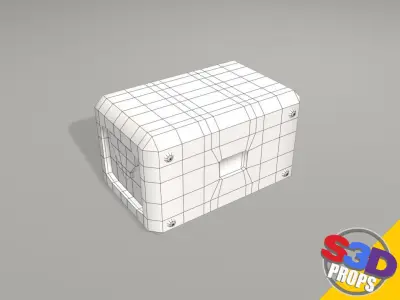 scifi crates 3D model