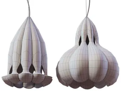 Laszlo Tompa Flower pendant light 3D model