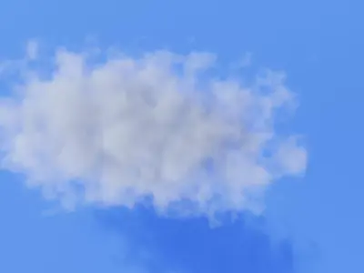 Procedural Cloud Free 3D model