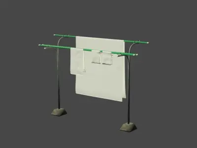 Japanese Drying Rack 3D model