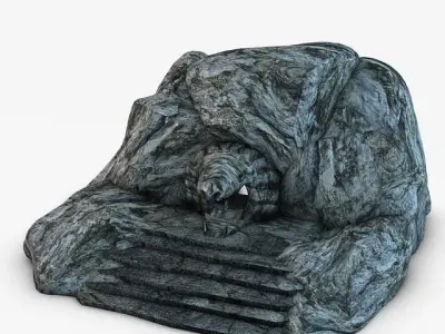 Fantasy Cave Entrance 3D 3D model