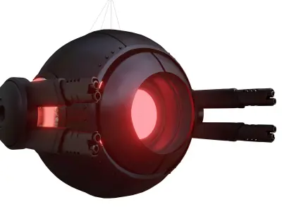 Sci-Fi - Drone - Probe Low-poly 3D model