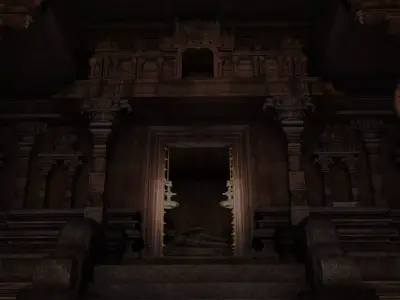 lord vishnu temple  3D model