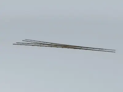 Eco Rail N/Gauge V Points R/H Old Steam Days Free 3D model