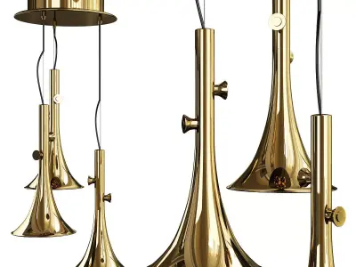 BAFFO MULTI LIGHT PENDANT Low-poly 3D model