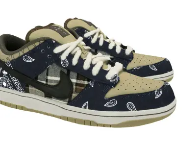Travis scott x Nike Air Jordan 1 low SB Dunk Low Jackboys 3D model