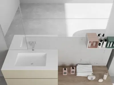 Bathroom furniture set Arcom Pollock Yapo 3D model