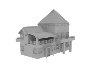 House 03 Low-poly 3D model purchase