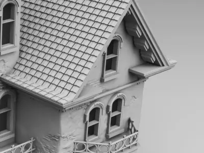 An old European house 3D print model