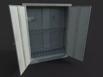 Weapon Shelf Low poly Low-poly 3D model