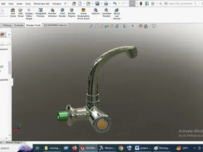 Water Tap Moving sink cock 3D model