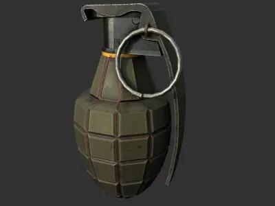 Grenade Low-poly 3D model