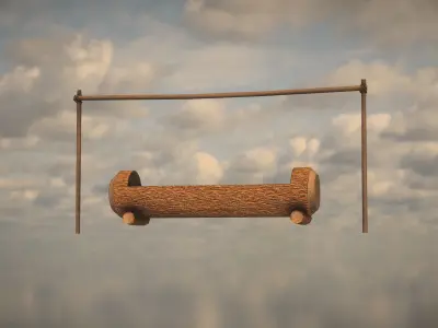 Western Horse Feed Low-poly 3D model