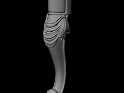 leg High quality 3d models for processing on a cnc machine 3D model 8