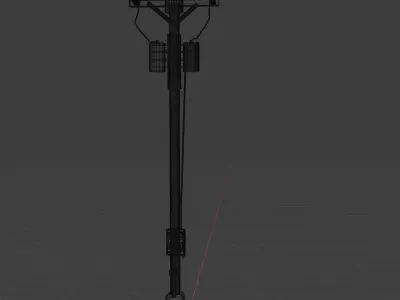 Telephone pole 3D model