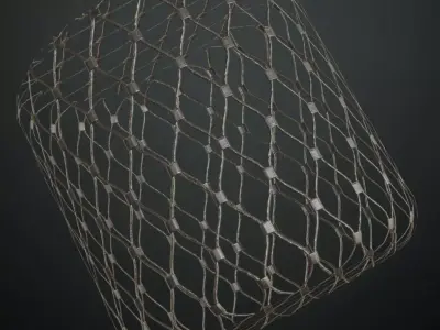 Metal Mesh PBR Seamless Texture