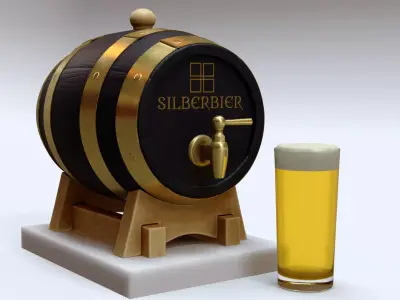 Beer Barrel 2 3D model