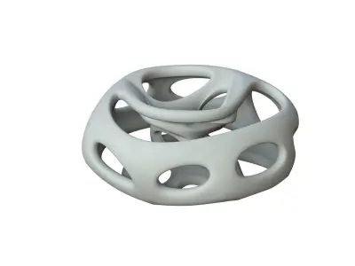 SciFi Cube Object No 65171 Low Poly Shape Low-poly 3D model