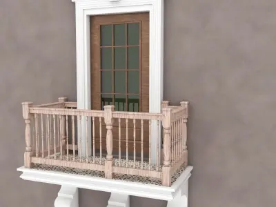 Balcony Door 10 3D model