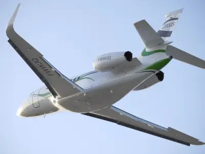  Dassault Falcon 2000 French business jet 