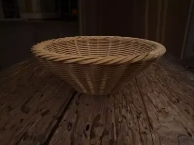 Wicker Basket 3D model