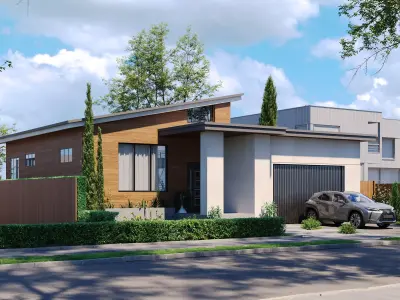Modern House Exterior  3D model buy