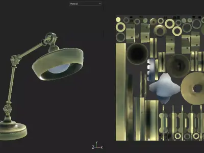 Desk Lamp 3D model 35