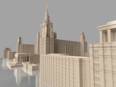 Moscow state University 3D model
