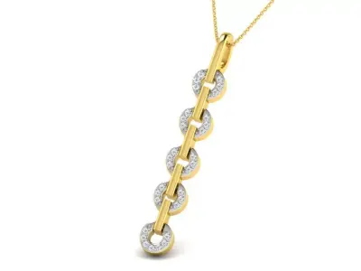 diamonds pendant 3D print model 10