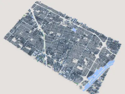 Anaheim City California 3D model