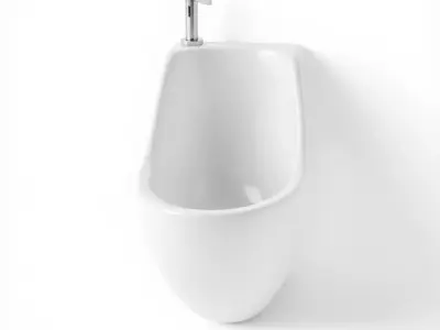 Ceramic Urinal model pack Low-poly 3D model