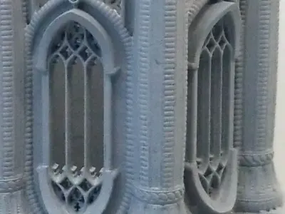 GOTHIC TEA LIGHT LANTERN 1 3D print model