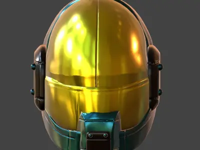 Helmet plastic mask protection Low-poly 3D model Low-poly 3D model purchase