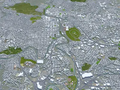 Tegucigalpa Honduras 20km Low-poly 3D model