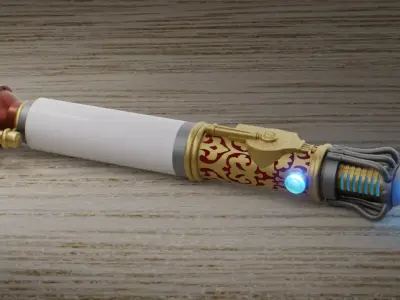 Trans Temportal Sonic Screwdriver 3D model