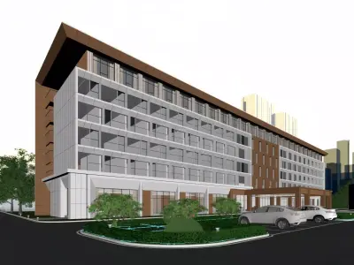 Modern architecture 3D model buy