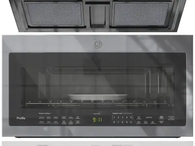 GE Appliance Collection Set 01 3D model