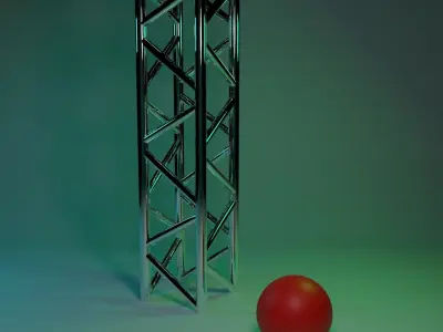 Studio Scaffolding  Low-poly 3D model