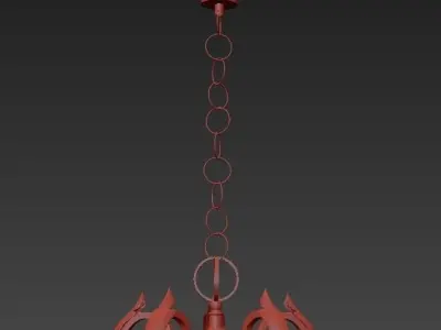 White Stork chandleir 3D model