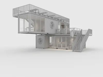 Container Cafe 8 3D model